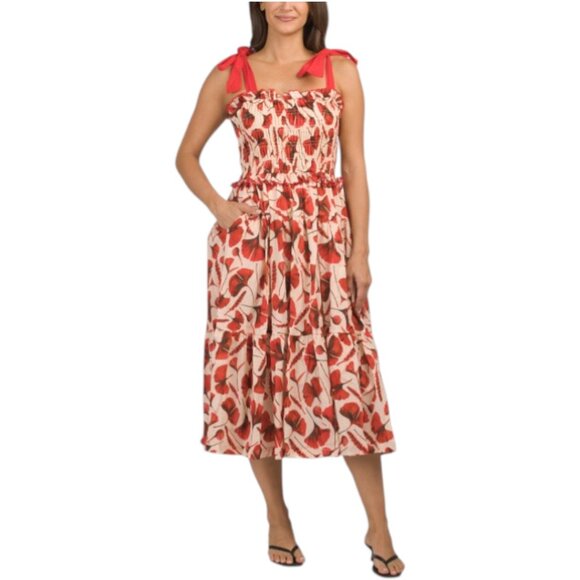 En Saison Dresses & Skirts - EN SAISON Josie Flower Tie Dress